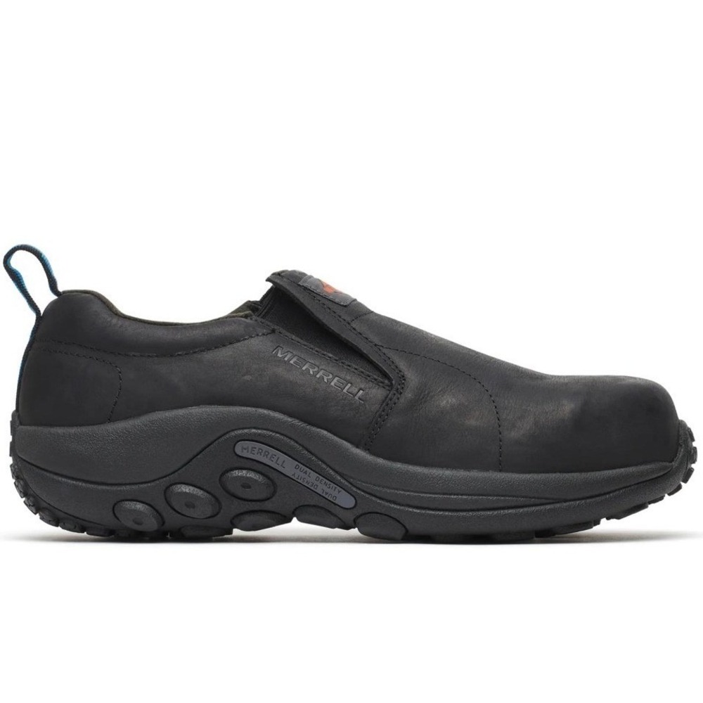 Merrel Men's Jungle Moc Leather Comp Toe Work Safety Shoe Black sz 11W NWOB $145